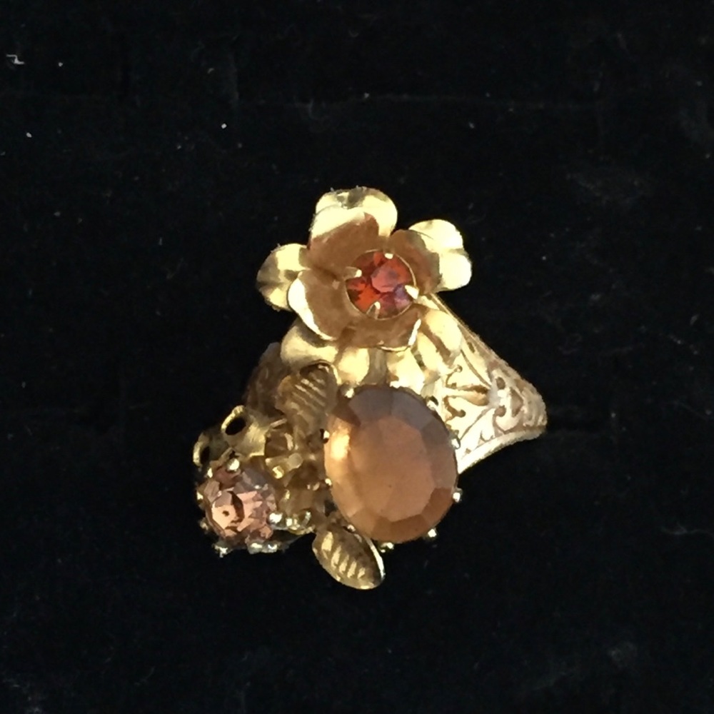 Vintage Smokey Topaz Ring